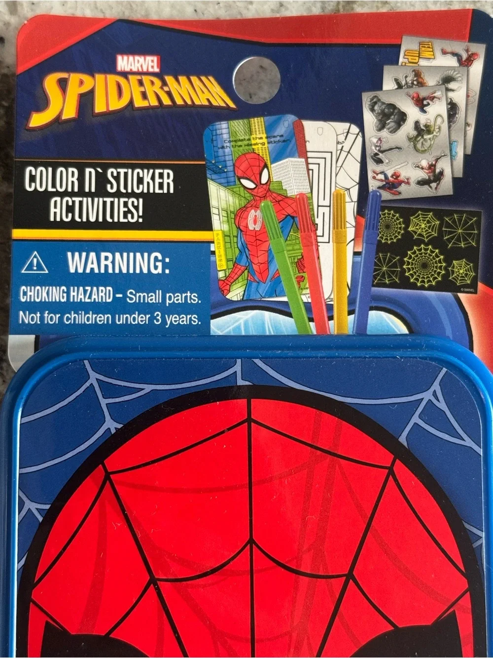 Tara Toy Marvel Spider-Man Fun On The Go Color N' Sticker Activities Kit 51071